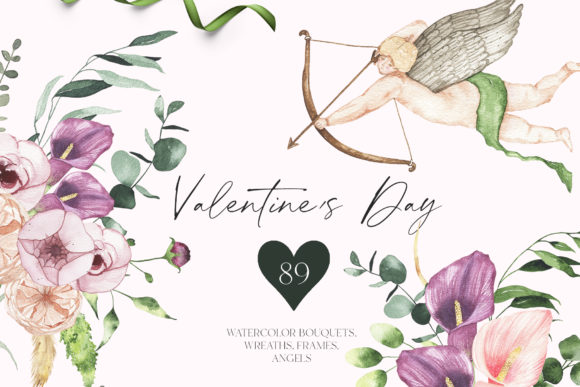 Valentines Day - Watercolor Graphic and Illustrations