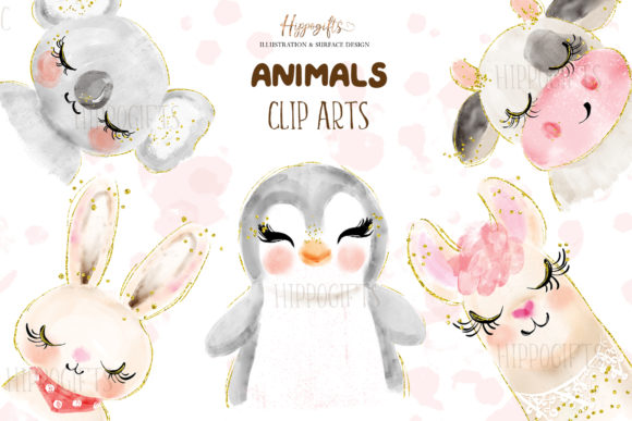 Watercolor Animals Illustration
