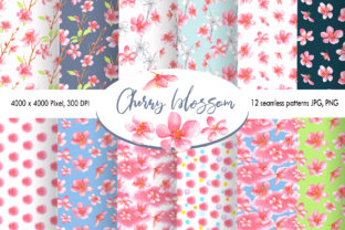 Watercolor Cherry Blossom Illustrations