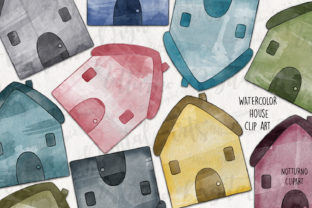 Watercolor House Clipart and Illustrations