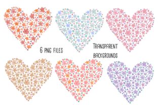 Watercolour Floral Hearts Illustrations